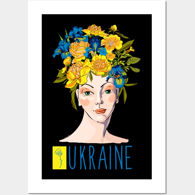 Woman symbol of Ukraine. Beautiful, prosperous country. Wall Art by Olga Berlet